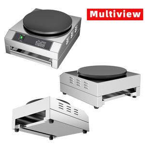 Machine à crêpes électrique professionnelle en fonte de 40 cm pour restaurants et usage domestique, design arrondi pour snacks - Product Image 3