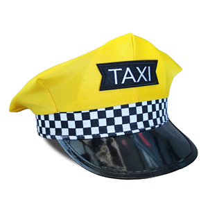 Accesorios de Disfraces de Cosplay Unisex para Adultos, Gorra de Taxista Amarilla para Fiestas, 100% Poliéster, para las Cuatro Estaciones - Product Image 3