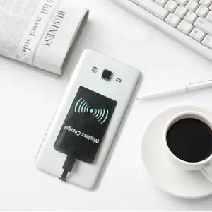 Phổ nhanh không dây sạc Adapter Qi không dây sạc Receiver cho Loại C/Micro USB/iPhone điện thoại sạc không dây