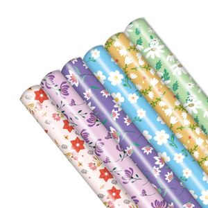 2024 New Arrival 50*70cm/Pcs 80GSM Bond <b>Paper</b> Floral <b>Pattern</b> Printed Gift Wrapping <b>Paper</b> for Gift Shop Wrapper - Product Image 2