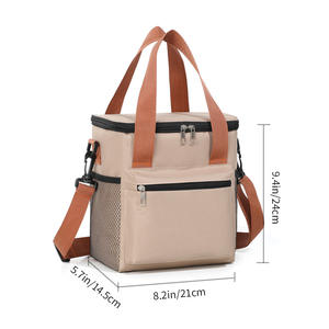 Grand sac fourre-tout isotherme pour adultes, fourre-tout rafraîchissant pour le travail, personnalisable, en cuir PU, pour l'extérieur et l'alimentation. - Product Image 6