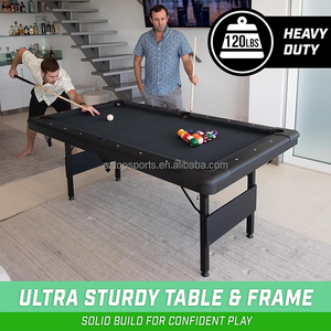 Table à manger de piscine pliable portable de 6 pieds en gros avec <span class=keywords><strong>coussin</strong></span> en laine poche en cuir usage domestique prix bon marché en vente - Product Image 6