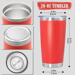 Gobelet isotherme de voyage en acier inoxydable de 20 oz avec couvercle, double paroi sous vide, noir, isolation thermique de 6 à 12 heures - Product Image 2