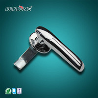 Serrure à came en alliage de zinc, loquet simple, double ou triple point avec cadenas, finition chrome brillant pour boîtier de commande, boîtier électrique