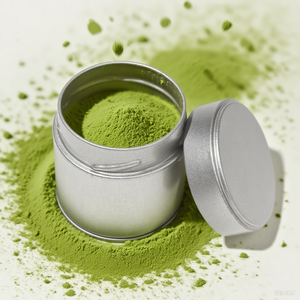 علب معدنية دائرية فارغة رائجة البيع سعة 30 جرام و50 جرام لتعبئة مسحوق الماتشا مع غطاء محكم الإغلاق، صالحة للطعام، تغليف المساحيق مع إمكانية طباعة شعار مخصص - Product Image 4