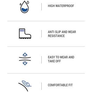 Cubrezapatos Impermeables de PVC de Tubo Alto, Cubrebotas Reutilizables con Reflector - Product Image 5