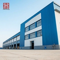 Estructura de Acero Prefabricada ZTSS de Múltiples Pisos, Construcción Metálica Ligera para Servicios de Almacén, Incluye Soldadura, Corte y Doblado