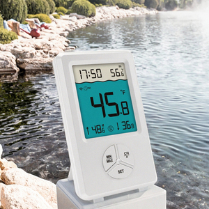 0410 Customizable Indoor/Outdoor <strong>Floating</strong> Pool <strong>Thermometer</strong> Wireless <strong>Digital</strong> Temperature Monitor for Ponds Hot Tubs Plastic OEM - Product Image 3