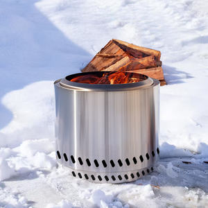 Brasero portable personnalisé de 19 pouces <span class=keywords><strong>en</strong></span> acier inoxydable sans fumée, avec revêtement <span class=keywords><strong>en</strong></span> poudre, <span class=keywords><strong>pour</strong></span> brûler du <span class=keywords><strong>bois</strong></span> <span class=keywords><strong>en</strong></span> extérieur, mobilier de jardin et barbecue - Product Image 6