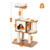 Maison d'arbre à chat en bois de haute qualité Scratcher pour chat en sisal Condo pour chat à plusieurs niveaux Fabrication de conception écologique durable CNLF