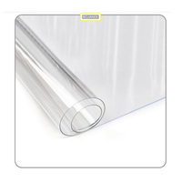 Bojanek Protection de table transparente en PVC anti-rayures, tapis rembourré renforcé, base antidérapante, facile à nettoyer, protection durable