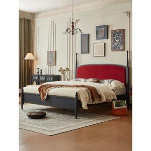 Muebles <span class=keywords><strong>de</strong></span> Dormitorio Nuevos, Cama Doble <span class=keywords><strong>de</strong></span> Madera <span class=keywords><strong>de</strong></span> <span class=keywords><strong>Lujo</strong></span> Estilo Americano Vintage, Venta Directa <span class=keywords><strong>de</strong></span> Fábrica con Calidad Garantizada - Product Image 3