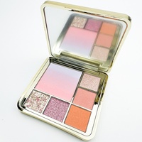 2026 Palettes de fards à paupières pour le commerce transfrontalier, finition mate, nacrée et à paillettes fines, blush, personnalisation OEM/ODM, multi-usages, six couleurs
