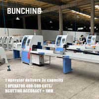 Scie à bois à alimentation par poussée CNC durable à longue durée de vie, coupe transversale haute vitesse, certifiée CE pour la fabrication de palettes