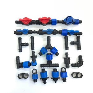 Konektor selang air fitting pita tetes plastik PE awet kualitas tinggi untuk katup irigasi tetes taman rumah dan pipa - Product Image 1