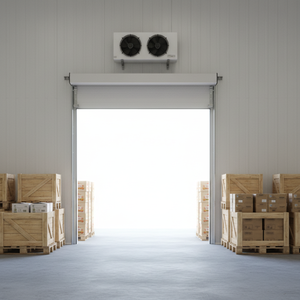 <span class=keywords><strong>Porte</strong></span> battante double en acier inoxydable 304 – Résistante aux chocs et aux incendies, design moderne pour chambres froides, usines agroalimentaires, salles blanches - Product Image 1