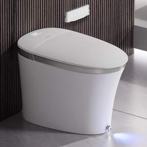 Bidet intelligent Toilette ADA Confort Hauteur Ouverture/Fermeture automatique Puissant Bouclier en mousse affleurante Siège chauffant Sécheur d'eau chaude instantané - Product Image 1