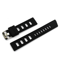 Correa de Reloj de Silicona Impermeable Clásica en Negro, Azul y Naranja, 20mm 22mm, Venta al Por Mayor, Personalizable
