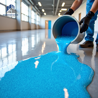 Peinture de sol autolissante écologique en sable coloré époxy, imitation carrelage de marbre pour sol en ciment, résistante à l'usure, certifiée RoHS