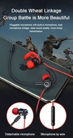 Produsen Headphone In-Ear untuk Game E-sport Headset Earphone Kabel untuk Ponsel Komputer PS4 PS5 dengan Mic