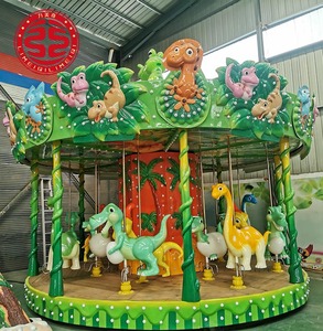 Sang Trọng Hội Chợ Rides Lễ Hội Vui Chơi Giải Trí Công Viên Động Vật <span class=keywords><strong>Carousel</strong></span> Vui Vẻ Đi Vòng Đu Quay Ngựa 16 Ghế Đu Quay Ngựa Để Bán - Product Image 3