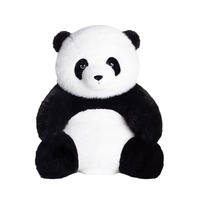 Peluche Panda Amusante en Polyester et Coton PP, Vente en Gros, Poupée de Simulation Florale, Coussin Décoratif en Forme de Fruit, Cadeau