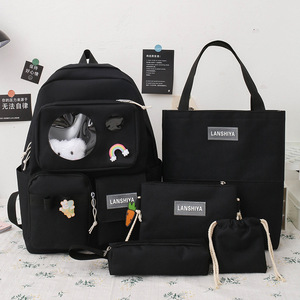 <span class=keywords><strong>Mochila</strong></span> de gran capacidad de cinco piezas para estudiantes, <span class=keywords><strong>mochila</strong></span> informal a juego, <span class=keywords><strong>mochila</strong></span> de una pieza, triangulación de envíos - Product Image 4