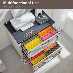 Muebles <span class=keywords><strong>de</strong></span> oficina para el hogar, diseño <span class=keywords><strong>de</strong></span> puerta <span class=keywords><strong>de</strong></span> granero <span class=keywords><strong>de</strong></span> granja, archivador lateral Key West con 2 cajones - Product Image 3