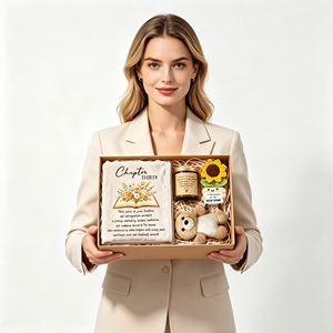 Custom Logo <b>Personalized</b> 4-in-1 Mother's Day Gift Box Set E-Gift Card Scented Candle Plush <b>Doll</b> Ornament for Women Girlfriend - Product Image 1