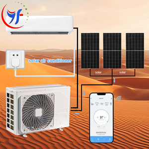 เครื่องปรับอากาศพลังงานแสงอาทิตย์แบบไฮบริด 2 ตัน 24000 บีทียู 3 แรงม้า ใช้พลังงานแบตเตอรี่โซลาร์เซลล์ 100% DC48V รุ่น YF-ACDC-12K - Product Image 1