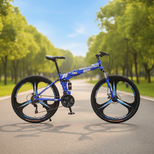 Factory in Stock 20 24 26 Inch Steel Frame Full Suspension 21 Speed Disc Brake <strong>Folding</strong> Mountain <strong>Bike</strong> Bicicleta De Montana Adult - Product Image 6