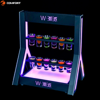 Présentoir à bouteilles LED, support de présentation de champagne, support de service VIP lumineux avec lumières pour boîte de nuit, bar