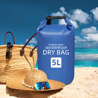 Logo d'impression personnalisé OEM de l'usine 2L 5L 10L 15L 20L 30L Sac de randonnée en bâche de natation 500D en PVC Sac étanche Ocean Pack