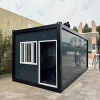 Unité de conteneur modulaire préfabriquée FLKT Easy Moving Flatpack avec poche pour chariot élévateur, bureau de chantier