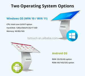Équipement publicitaire Panneau LCD interactif 50 pouces au sol Affichage d'informations numériques Kiosque à écran tactile tout en un - Product Image 5