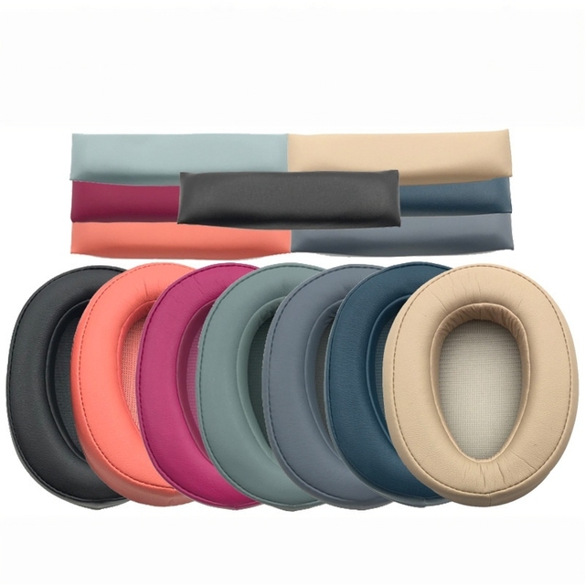 MQ Replacement Ear Pads Headband Cushion Compatible with Sony MDR 100ABN WH H900N Headphones Memory Foam Ear Cushions Parts
