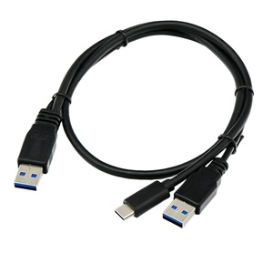 Dual-head Usb 3.0 To Type-c Data Cable 0.6m With Auxiliary Power Supply For Mobile <b>Phone</b> - Product Image 4