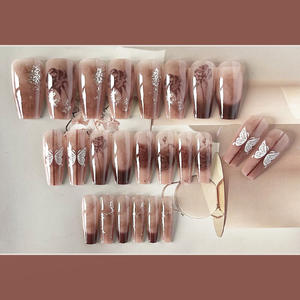Kit de manicura perfecta de nuevo diseño <span class=keywords><strong>2023</strong></span>, Punta francesa, mariposa acrílica, prensa portátil en las <span class=keywords><strong>uñas</strong></span> - Product Image 3