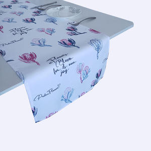 <span class=keywords><strong>Camino</strong></span> <span class=keywords><strong>de</strong></span> tela tejida ecológico para Decoración <span class=keywords><strong>de</strong></span> <span class=keywords><strong>mesa</strong></span>, con planta <span class=keywords><strong>verde</strong></span> botánica y hojas - Product Image 4