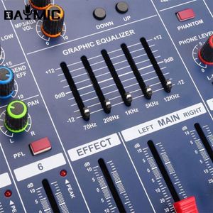 Amplificateur de puissance USB QIHANG 802D pour karaoké, 8 canaux, mixeur audio PMX pour enceintes passives, équipement audio-vidéo professionnel pour usine - Product Image 3