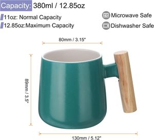 Vente en gros de tasses en porcelaine créatives et mignonnes, faites à la main, avec un design personnalisé, tasses à café, à lait, à thé en céramique avec infuseur et couvercle - Product Image 2