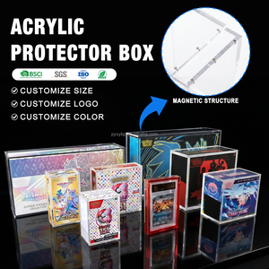 Boîte de présentation en acrylique UV pour cartes de jeu TCG, étui Moltres UPC, lot de boosters 151, boîte de boosters en acrylique avec couvercle magnétique - Product Image 1