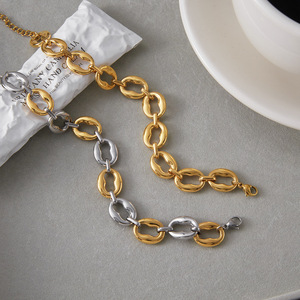 สร้อยข้อมือรูปทรงเรขาคณิต O-Chain สีทอง สีเงิน สำหรับทุกเพศ ใส่ได้ทุกวัน - Product Image 4