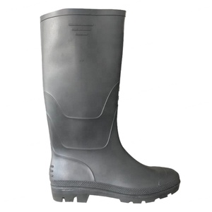 Bottes de pluie noires imperméables antidérapantes spécialisées pour le camping et la pêche en extérieur, résistantes à l'eau et à la boue - Product Image 5
