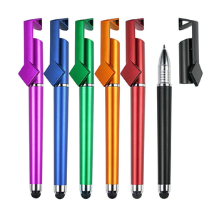 Stylo tactile publicitaire bleu 0,5 mm avec logo QR <span class=keywords><strong>Code</strong></span>, support <span class=keywords><strong>de</strong></span> téléphone portable en plastique, rechargeable - Product Image 2