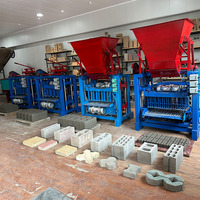 Machine semi-automatique de fabrication de briques en béton pour cendres volantes, scories, gangue de charbon, sable, pierre, équipement de fabrication de blocs creux et emboîtables