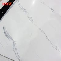 Feuille de Surface pour comptoir, en acrylique blanc, solide, 12mm, 20mm, 30mm, 1 pièce