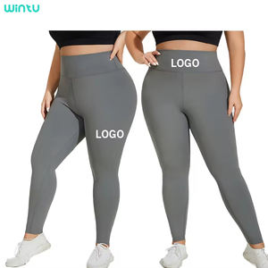 Taille haute confortable extensible en tailles et couleurs polyvalentes maille Sexy Ass Plus Size Leggings pour les femmes grasses - Product Image 1