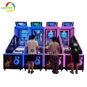 Indoor Electronic Coin Operated Skill Shooting Crazy Hoop Street Basketball Arcade Game Machine For Sale
