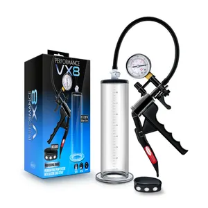 VX8 Vacuum Exercício massageador Penis Extender Atraso bloqueio anel ponteiro Manual Penis Bomba Alargamento Enhancer Sex Toy for Man - Product Image 1